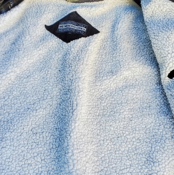 Members‎ Only  Fleece Lined  Leather bomber 46 - Picture 13 of 16